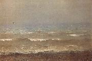 Levitan, Isaak Bank of the means sea Germany oil painting artist
